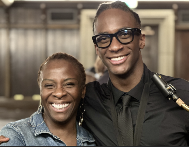 Kenny Clay (‘25) poses with his mother, who beams with pride after Kenny’s concert. Mother’s Day looks different for Kenny as a boarding student. “I can't be with my mom for Mother's Day this year,” Kenny said, “You have to work with the distance.” Despite the immense distance between them, Kenny still finds a way to make his mom feel special on Mother’s Day. 